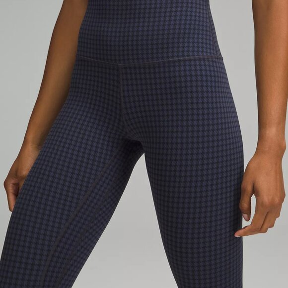 Lululemon Align High Rise Pant Legging 28” Micro Houndstooth Blue Multi NWT - Picture 4 of 7